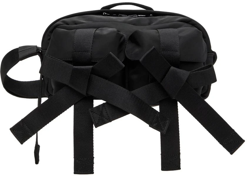 Simone Rocha Black Beaded Classic Bow Crossbody Bag 1