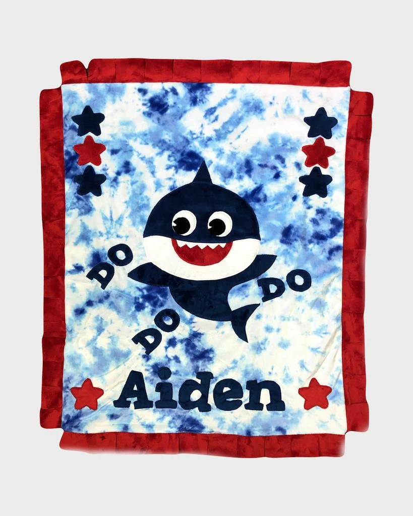 Boogie Baby Kid
s Shark 
Star Baby Blanket, Personalized