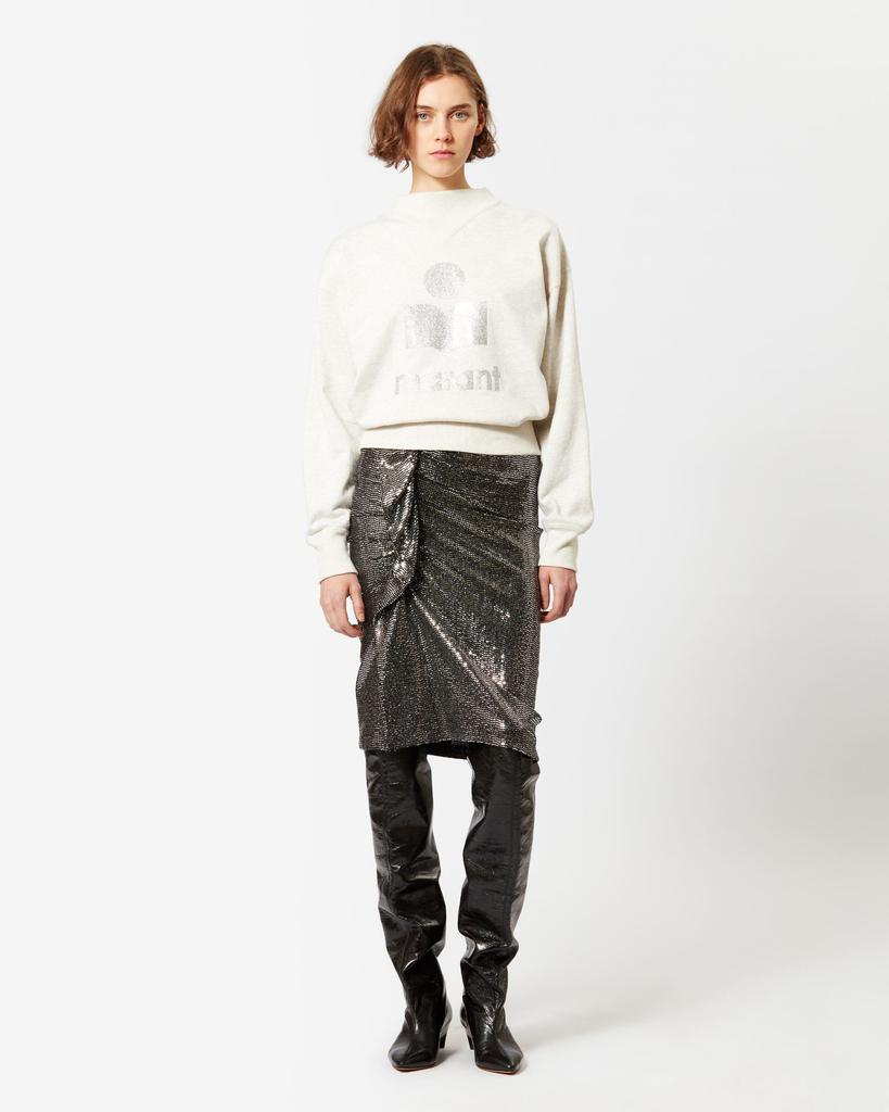 Isabel Marant Étoile MARANT ÉTOILE, MOBY LOGO SWEATSHIRT - Women - White - 32