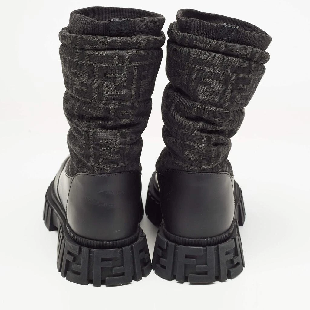 Fendi Fendi Black Fabric and Leather Snow Boots Size 42 5