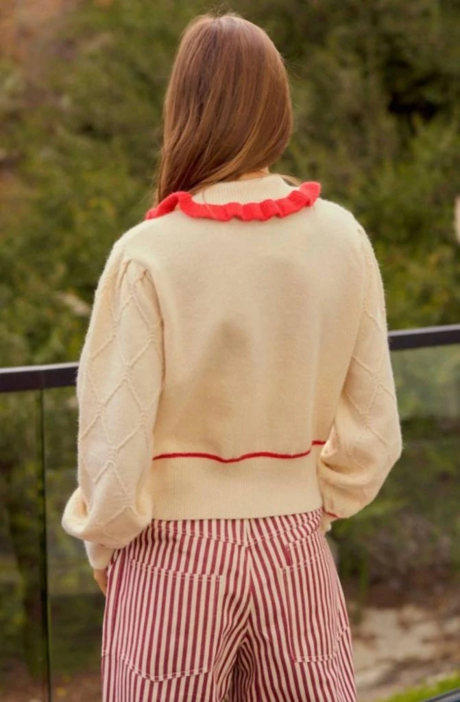 LovLov Lovlov - Strawberry Sailor Collar Cardigan 4