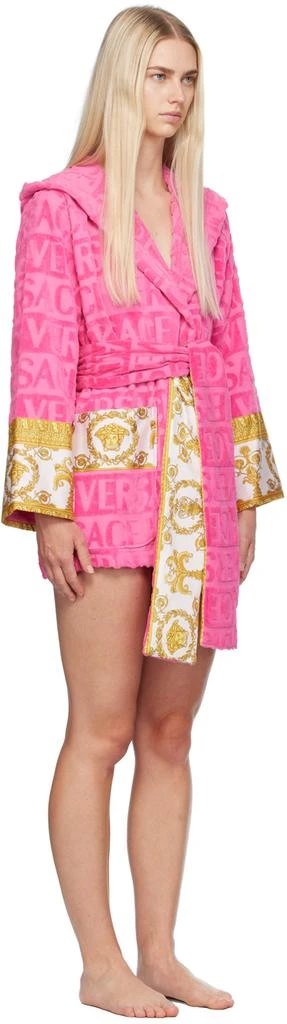 Versace Pink 'I Heart Baroque' Robe 2