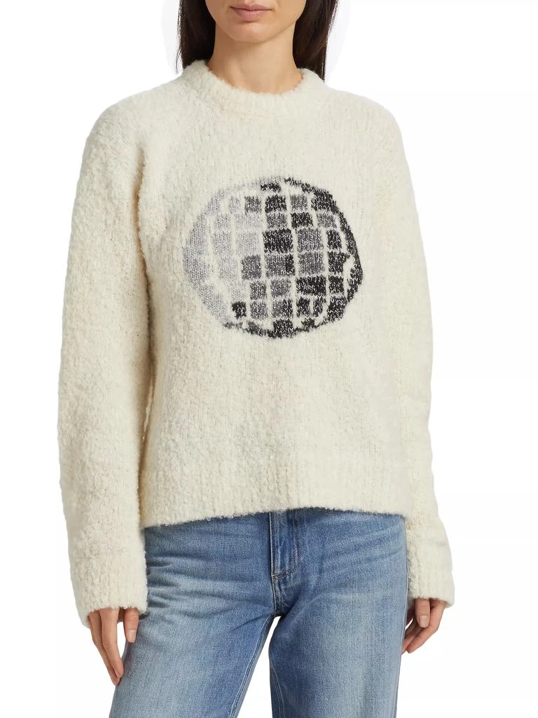 Lingua Franca Hand-Knit Disco Ball Sweater 3