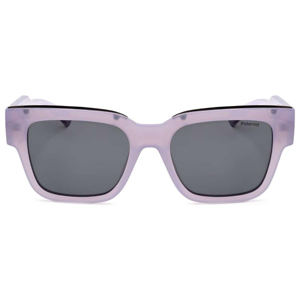 Polaroid Polaroid Unisex Purple Rectangular Polarized Sunglasses