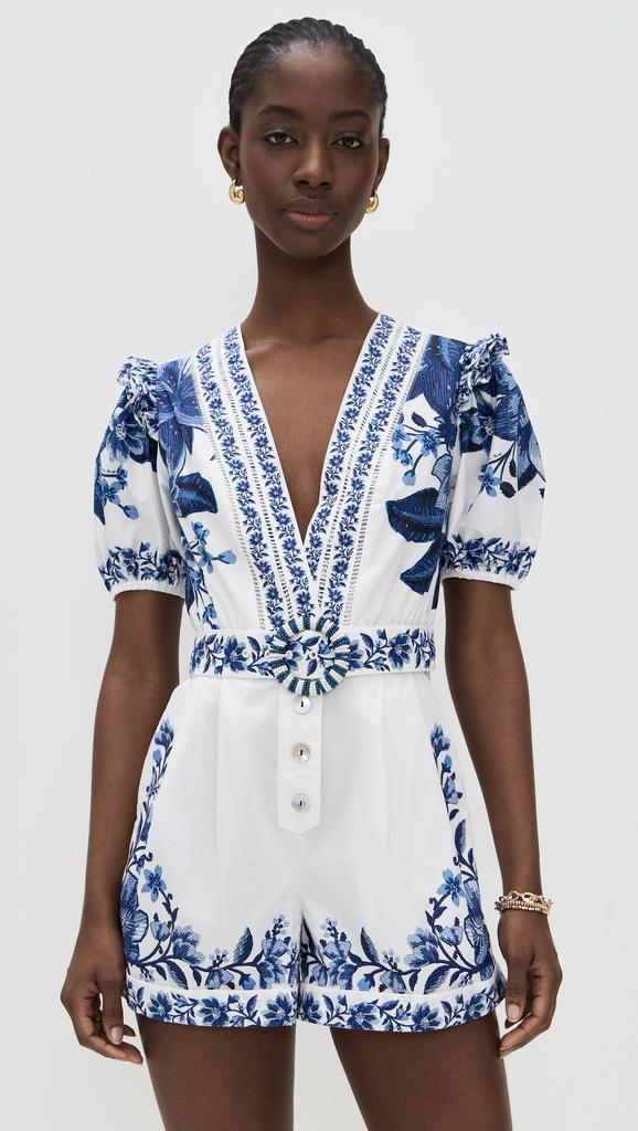 Shop Summer Fruit Scarf Romper on Sale at BeyondStyle – Get
