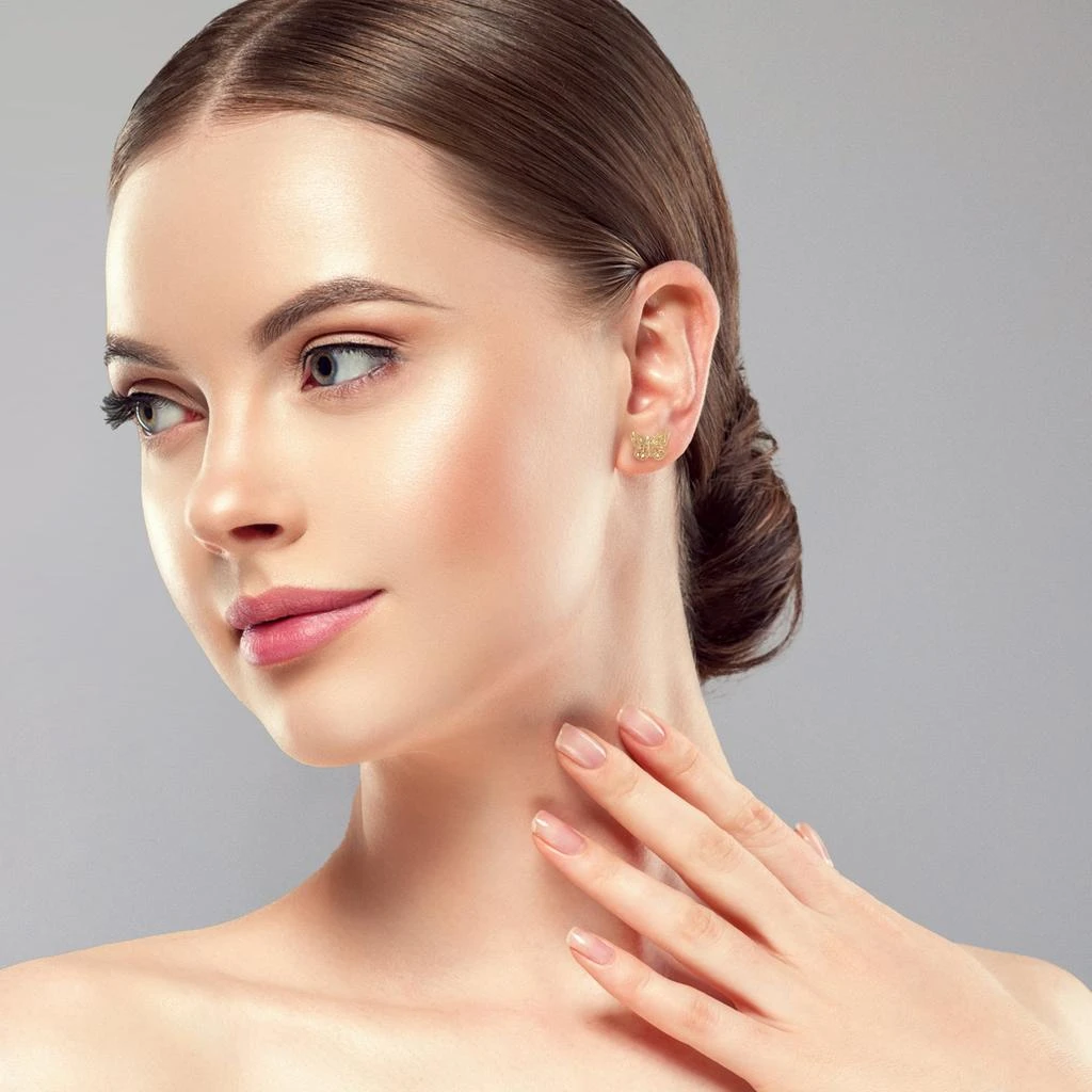 Ember Fine Jewelry 14K Gold Butterfly Studs 2