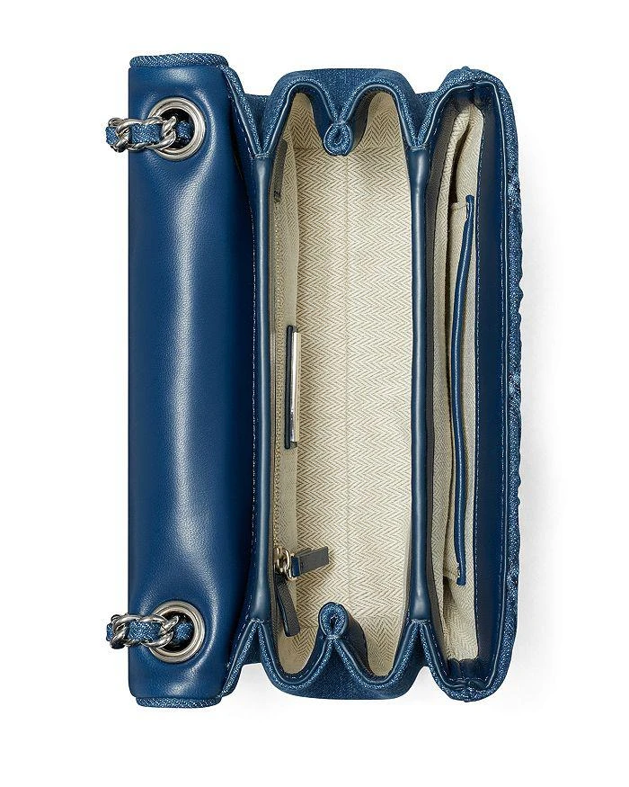 Tory Burch Small Fleming Soft Denim Convertible Shoulder Bag 3