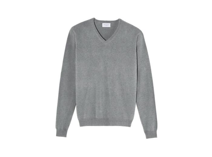 Eric Bompard Pull V ajusté - Homme - FLANELLE