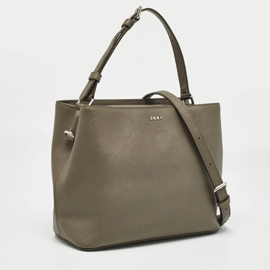 DKNY DKNY Beige Leather Bryant Bucket Bag 3