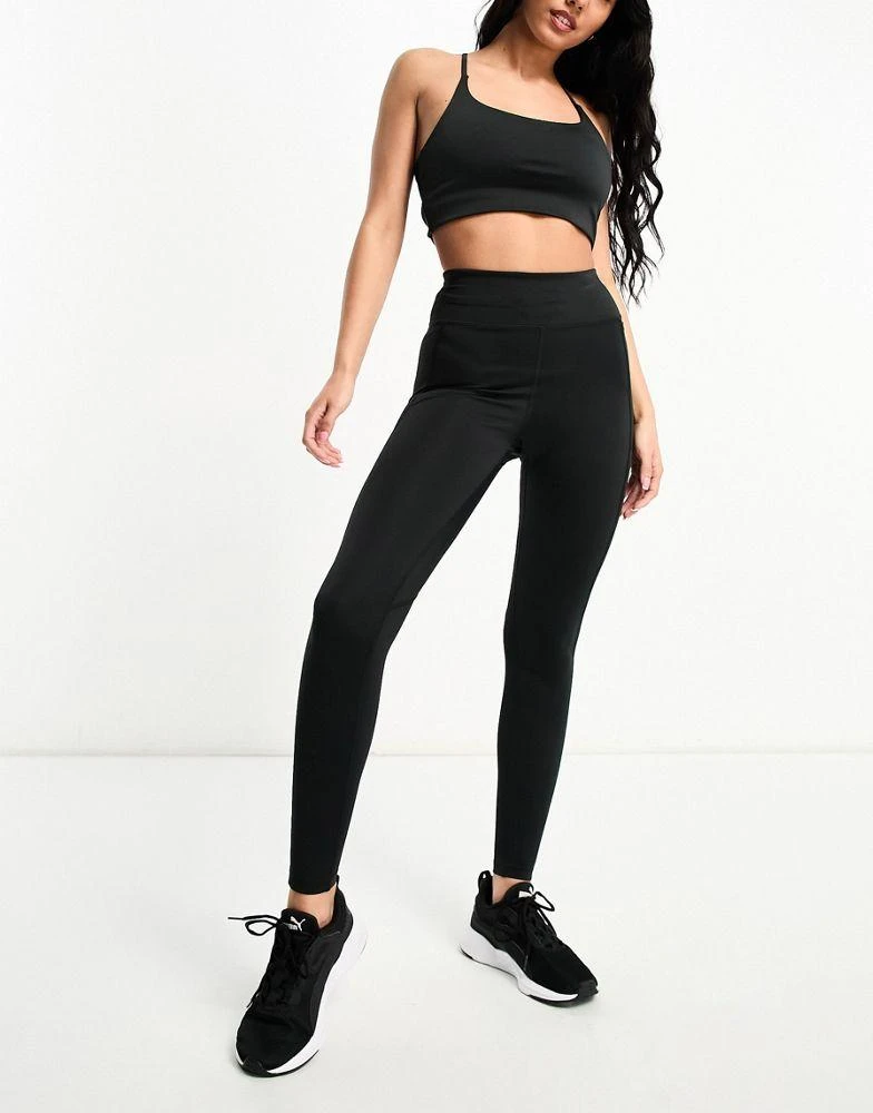 ASOS 4505 Icon active tie waist run legging with phone pocket in black 2