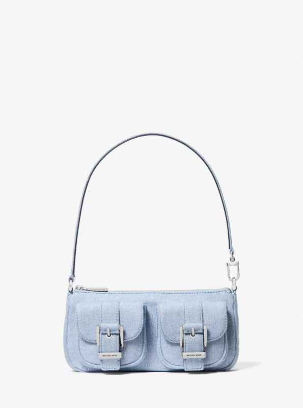 Michael Kors Zoe Small Denim Pochette