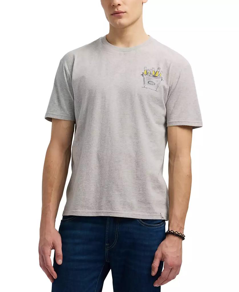 BUFFALO David Bitton Men's Thirstk Short Sleeve Crewneck Spirit of Summer Graphic T-Shirt