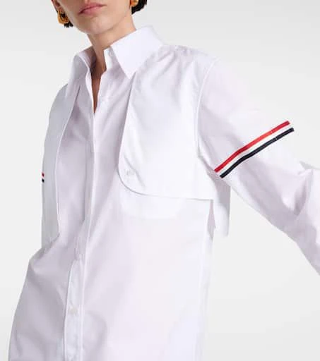 Thom Browne RWB Stripe cotton shirt dress 4