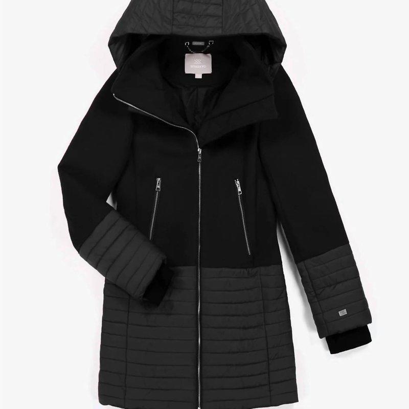 Soia & Kyo Avery Mixed Media Coat