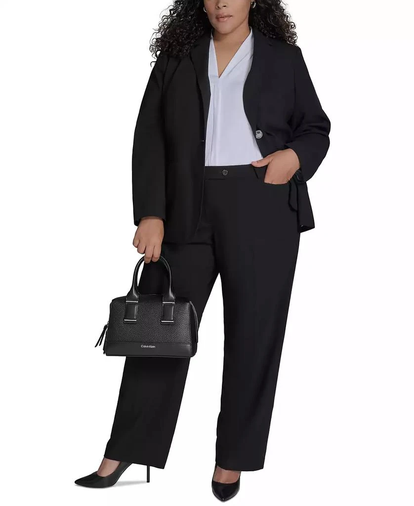 Calvin Klein Plus Size One-Button Blazer 3