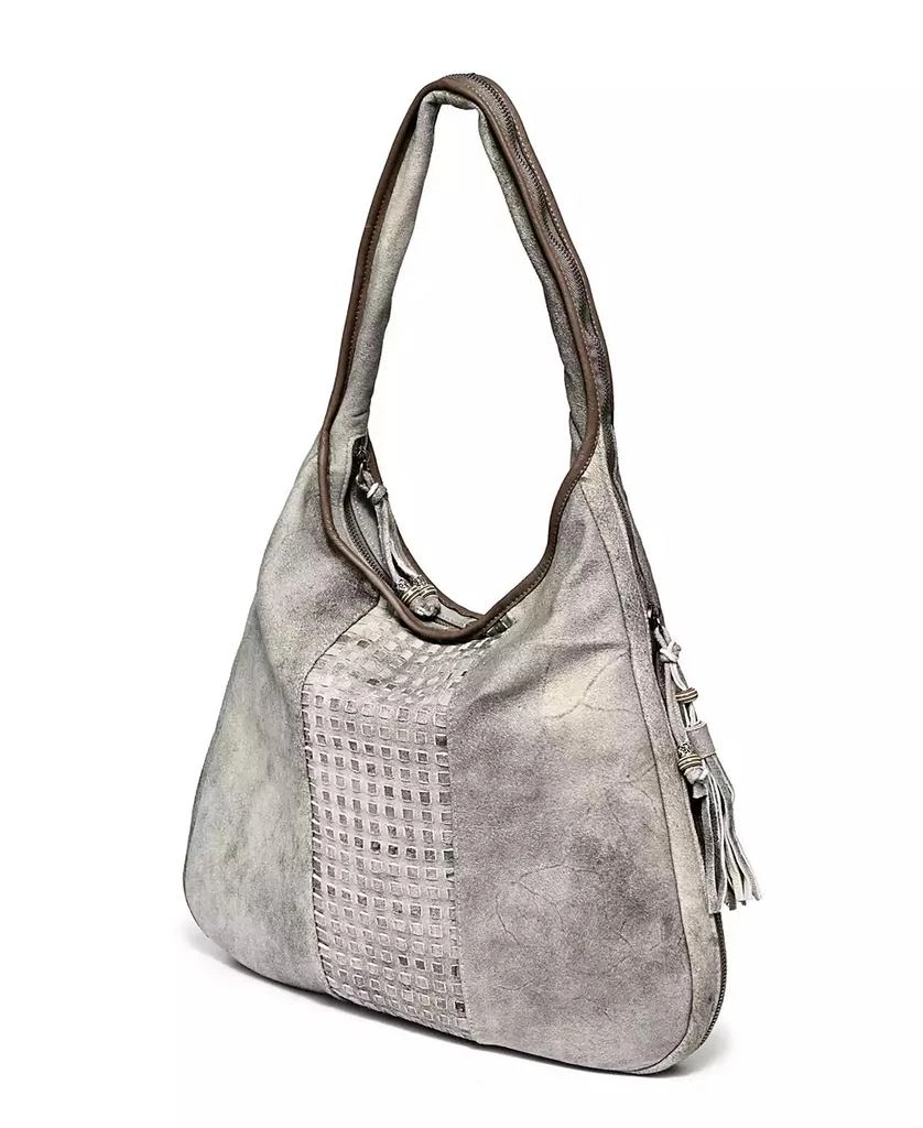 OLD TREND Women's Genuine Leather Dorado Expandable Hobo Bag 7