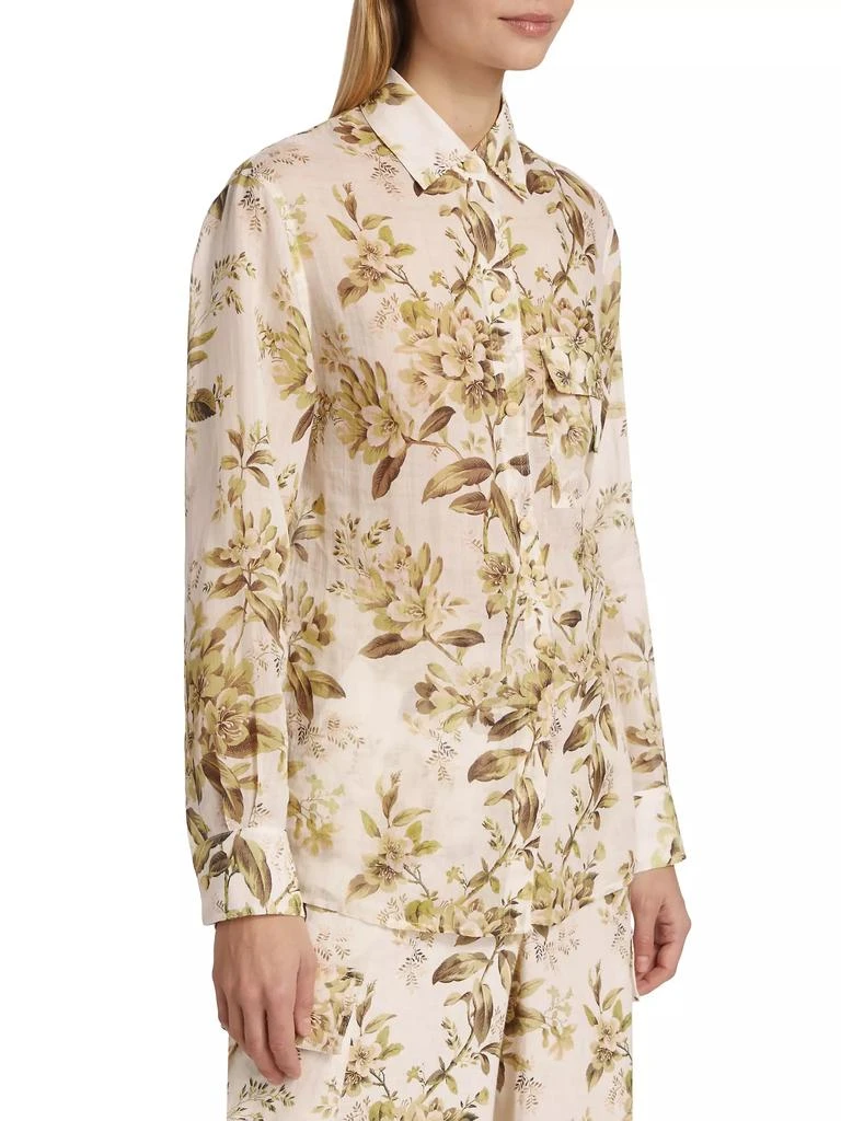 Zimmermann Golden Manstyle Floral Shirt 4