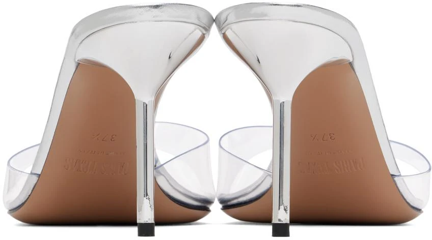 Paris Texas Silver Lidia Mule 70 Heeled Sandals 2