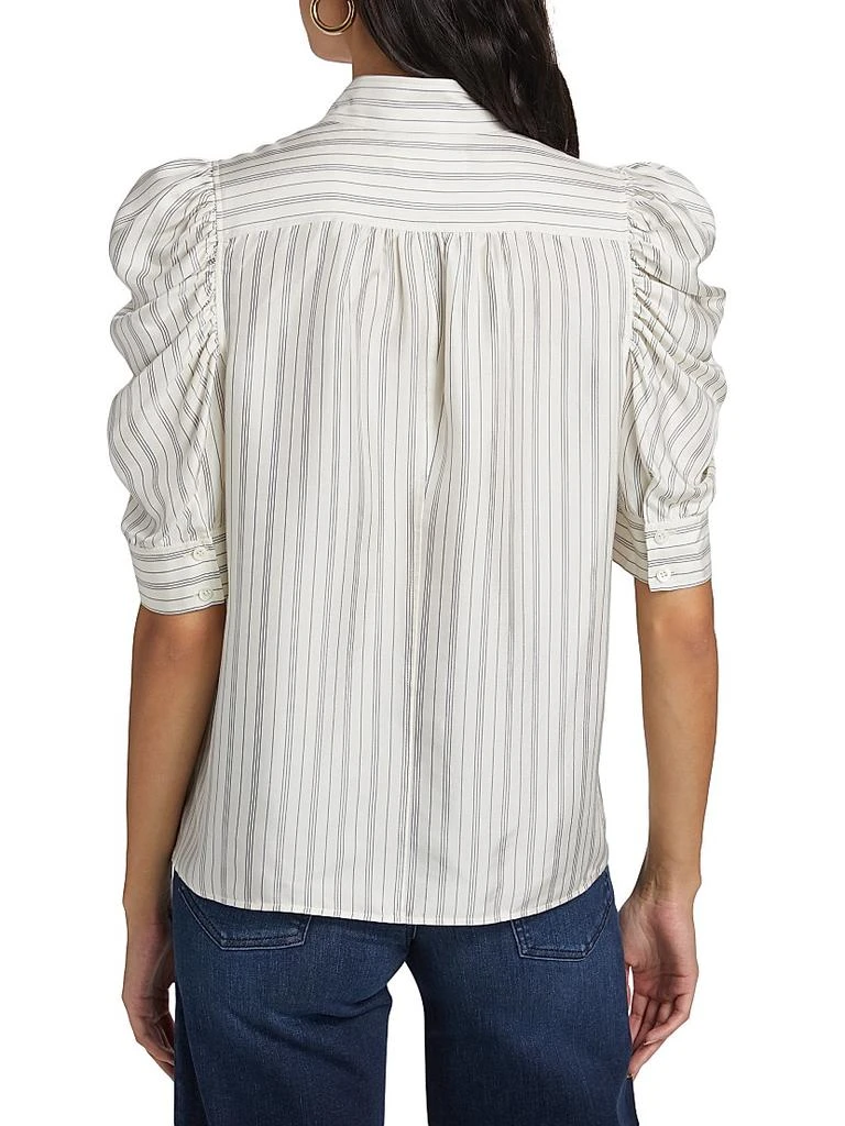 FRAME Gillian Striped Silk Blouse 5