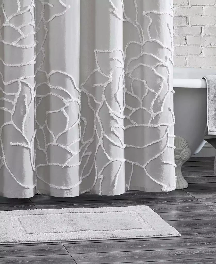 Peri Home Chenille Rose Shower Curtain, 72" x 72" 3