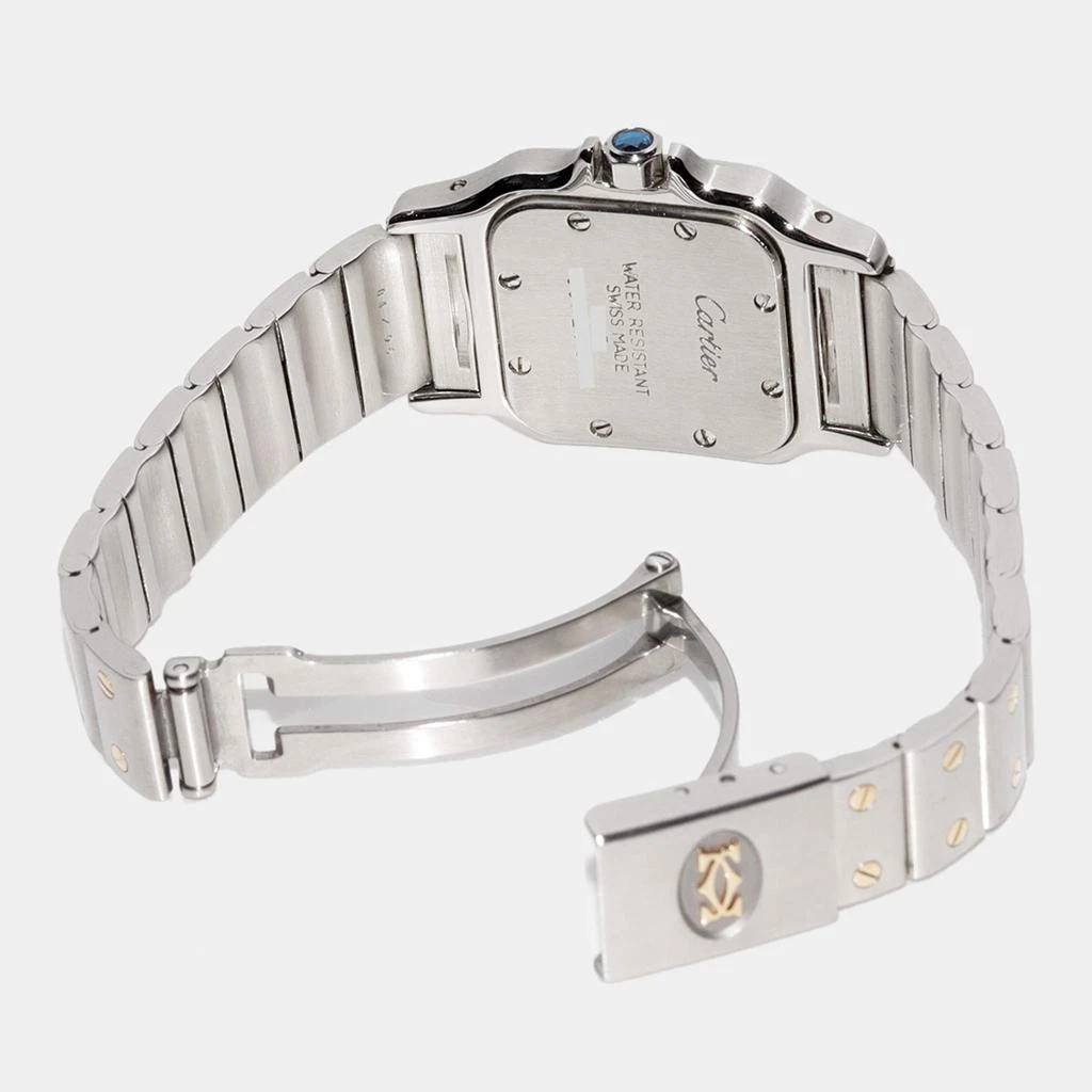 Cartier Cartier Silver 18k Yellow Gold Stainless Steel Santos Galbee W20012C4 Quartz Women's Wristwatch 24 mm 3