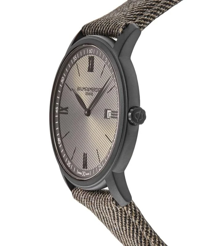 Baume & Mercier Baume & Mercier Classima Quartz Brown Dial Fabric Strap Men's Watch 10767 3