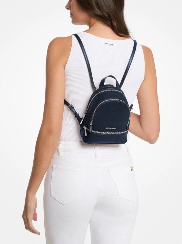Michael Kors Rhea Extra-Small Pebbled Leather Backpack 3