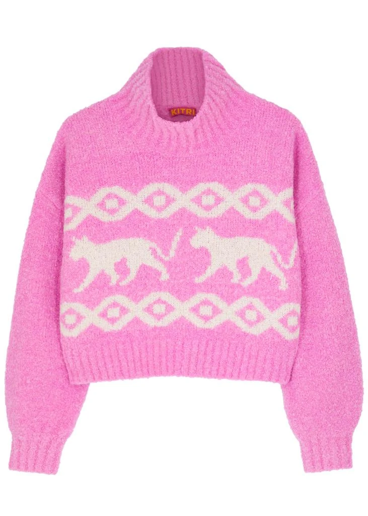 Kitri Yara bouclé-knit jumper 1