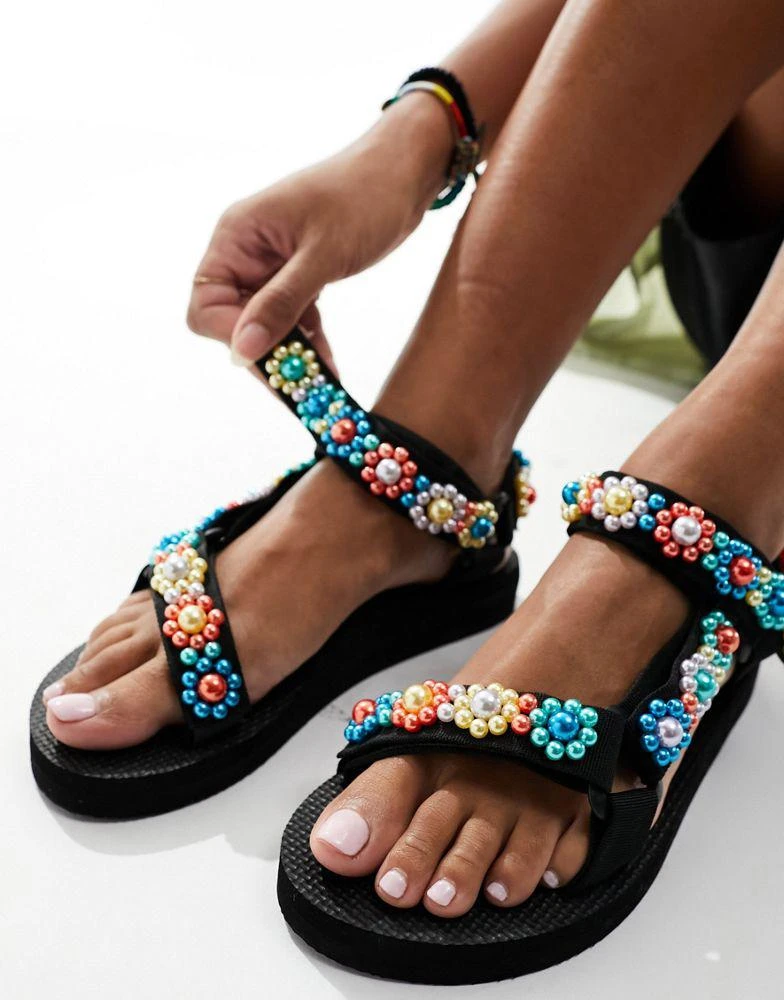 Arizona Love Arizona Loves Trekky pearl sandals in multi 2