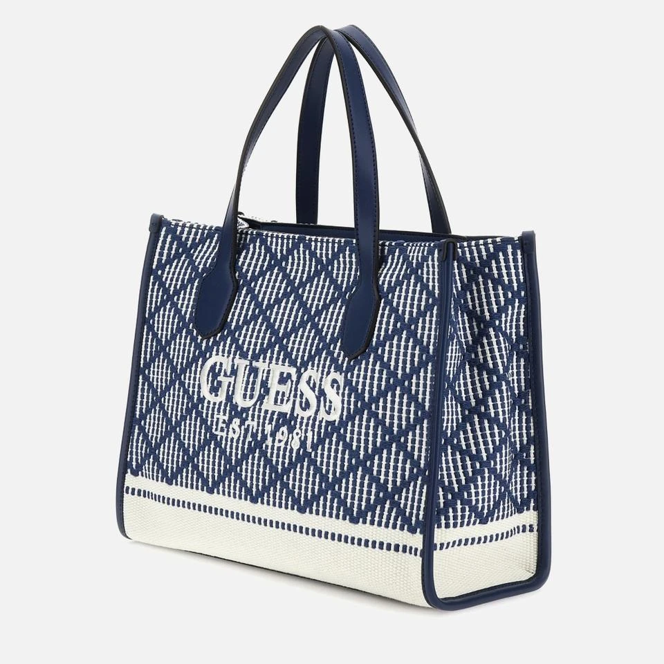 GUESS Guess Silvana Mini Woven Tote Bag 3