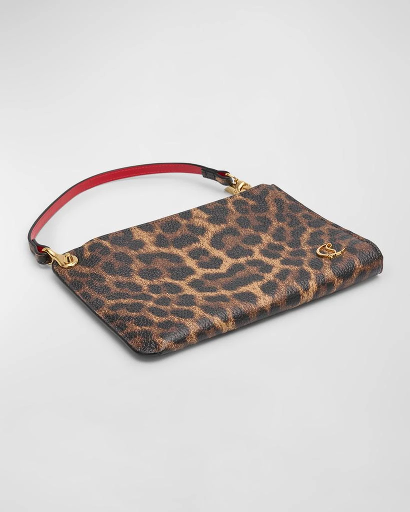 Christian Louboutin Leopard-Print Leather Pouch Bag 7