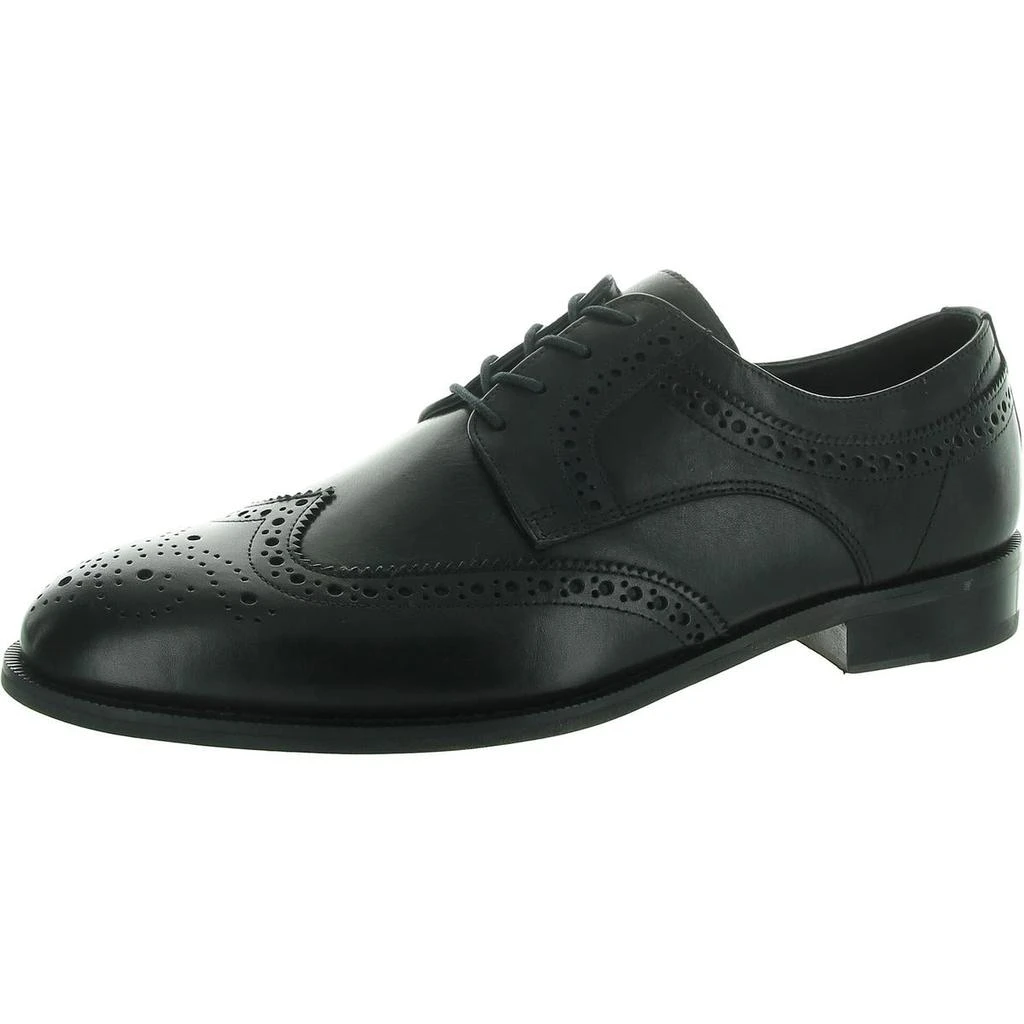 Donald J Pliner Mens Perforated Leather Oxfords 1
