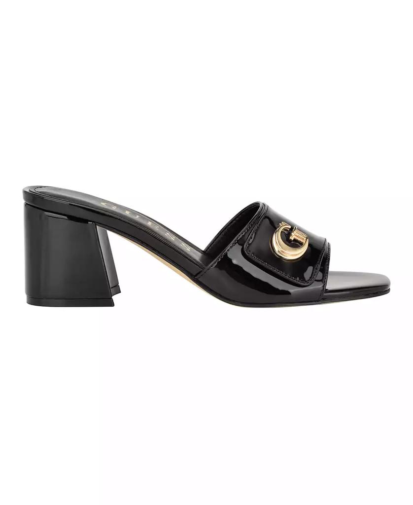 GUESS Women's Gallai Block Heel Slip-On Sandals