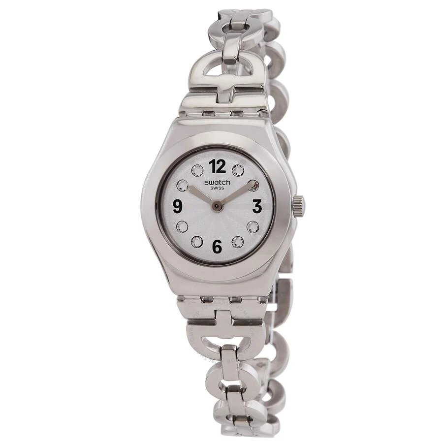 Swatch Neutral Quartz Silver Dial Ladies Watch YSS323G 1