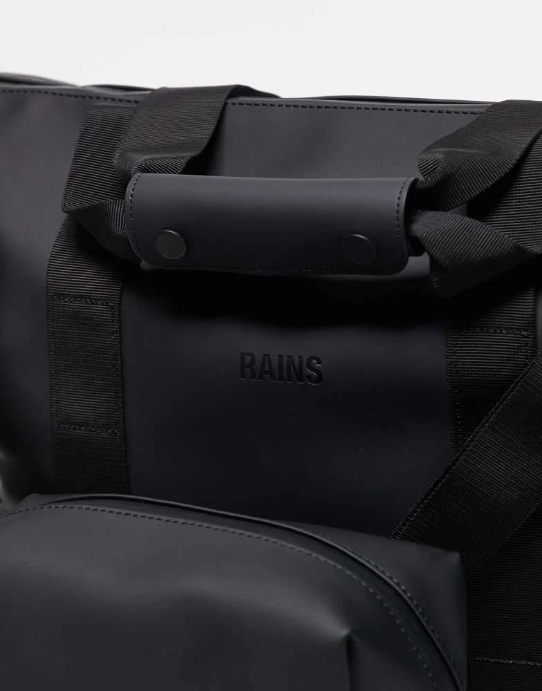 RAINS Rains 50010 Weekend waterproof duffle and cosmetic bag set in black 2