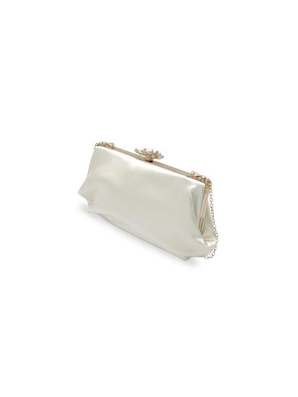 La Regale Embellished Satin Clutch