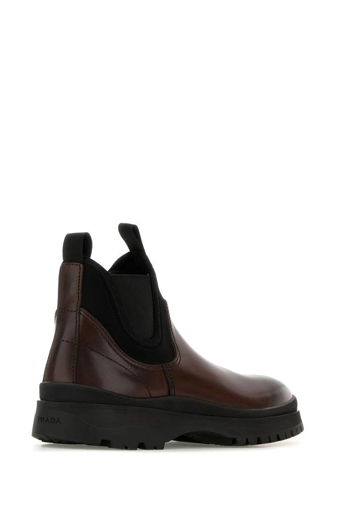 Prada Brown leather ankle boots 2