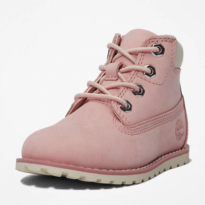 Timberland Toddler Pokey Pine 6-Inch Side-Zip Boots in Pink 9