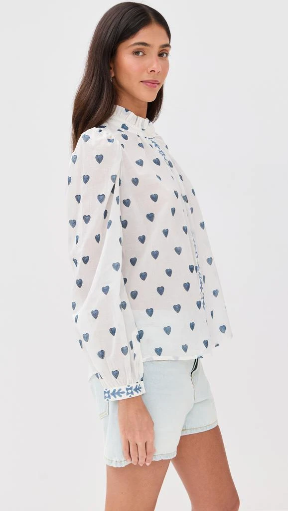 Alix of Bohemia Annabel Indigo Heart Shirt 3