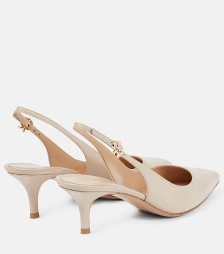 Gianvito Rossi Ribbon Sling leather slingback pumps 3