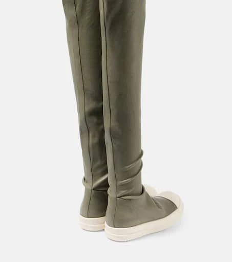 Rick Owens Stockings over-the-knee leather sneakers 2