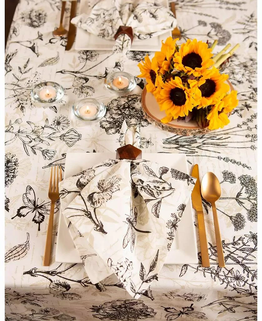 Design Imports Botanical Print Table cloth 70" Round 2