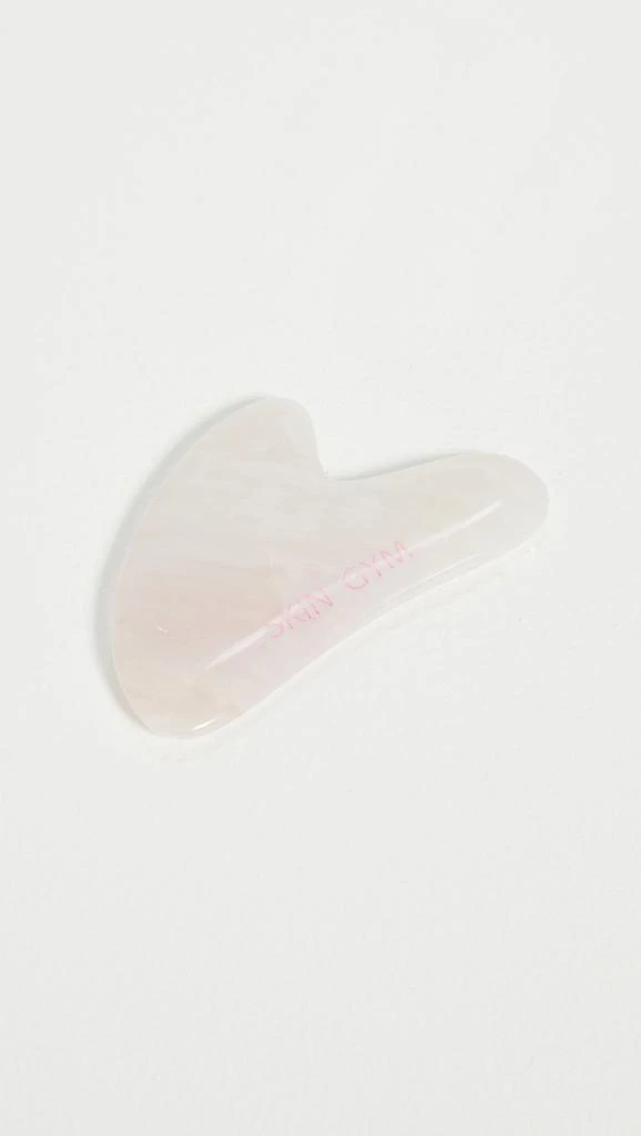 Skin Gym Rose Quartz Sculpty Heart Gua Sha 1