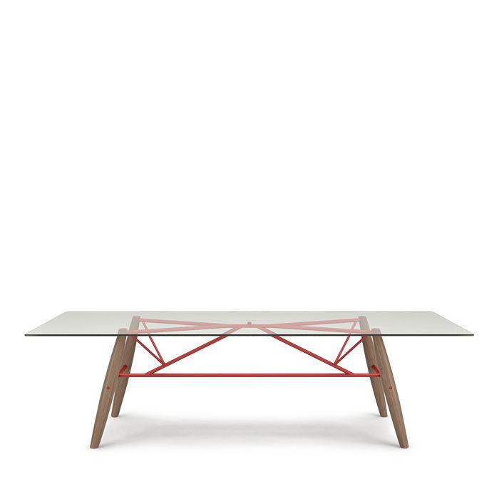 Huppé Huppe Connection 98" Glass Top Dining Table