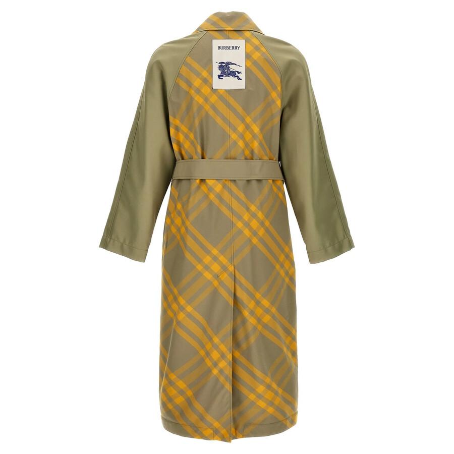 Burberry Bradford Check-Print Gabardine Coat