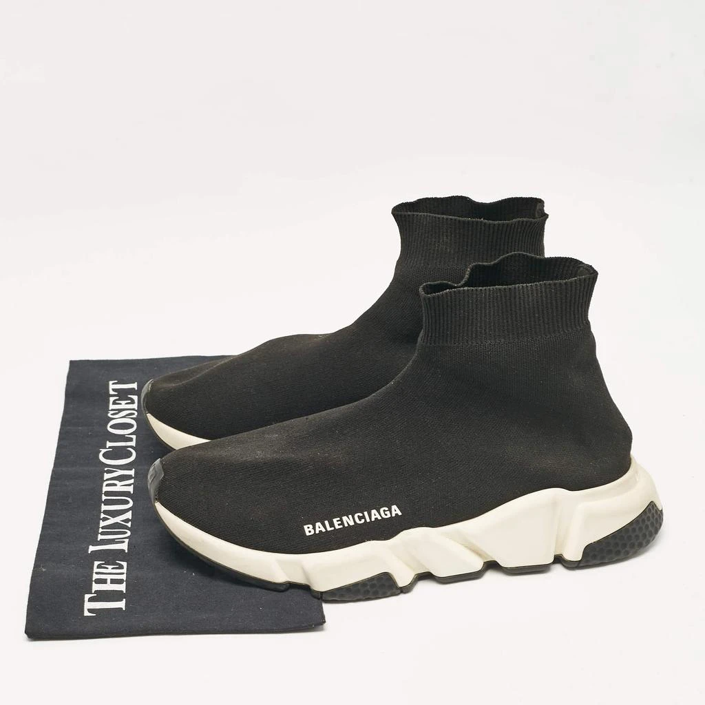 Balenciaga Balenciaga Black Knit Fabric Speed Trainer Slip On Sneakers Size 40 9
