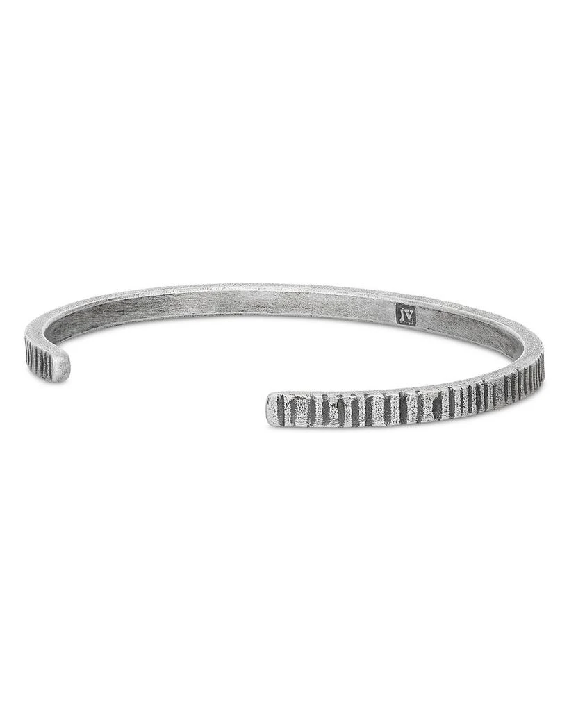 John Varvatos Men
s Sterling Silver Notched Cuff Bracelet 2