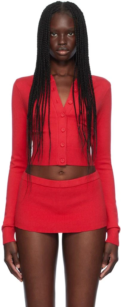 Frankies Bikinis Red Danny Cloud Cardigan 1