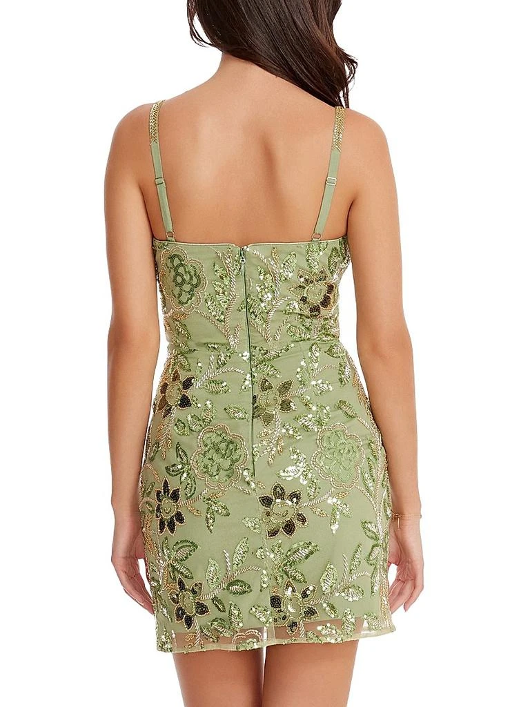 Dress The Population Anya Floral-Embroidered Tulle Minidress 6