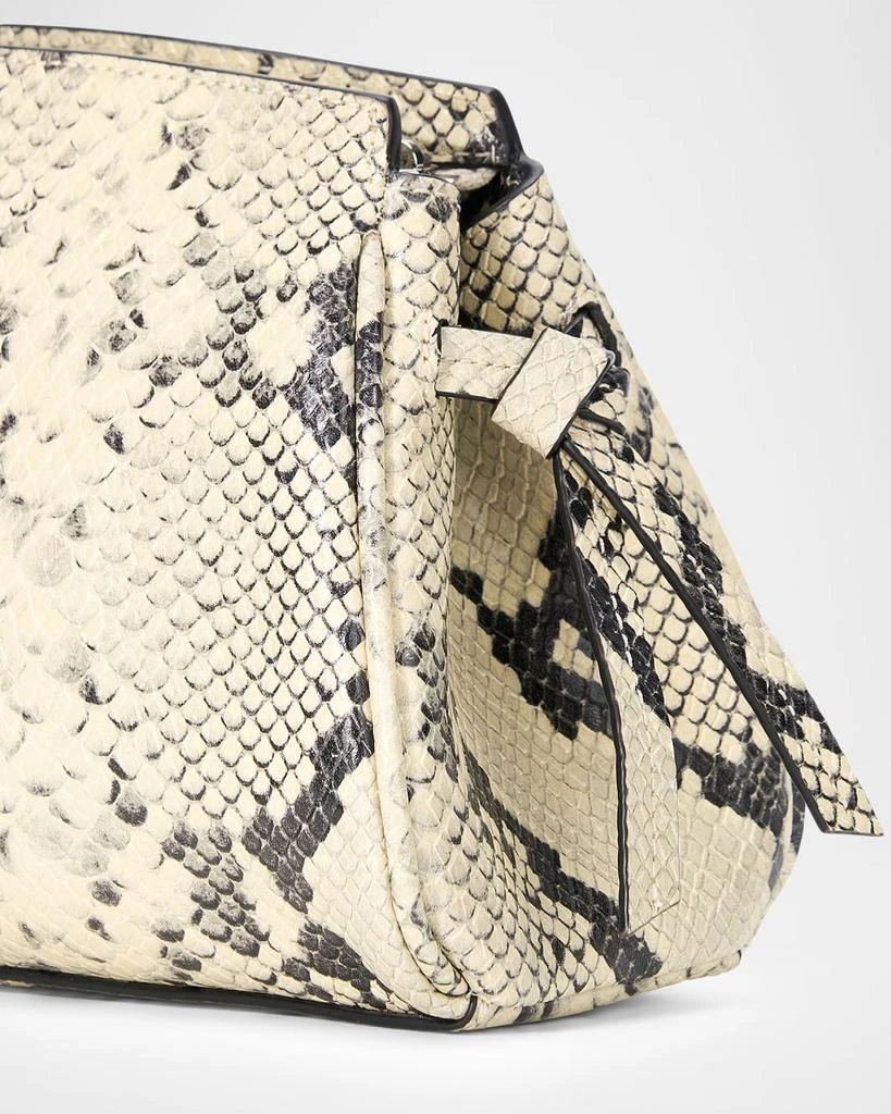 Staud Maude Python-Embossed Leather Clutch Bag 4